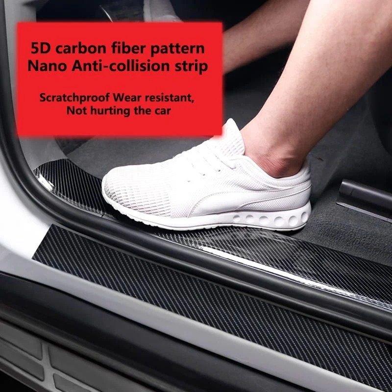 5D carbon fiber pattern Nano Anti-Collision strip