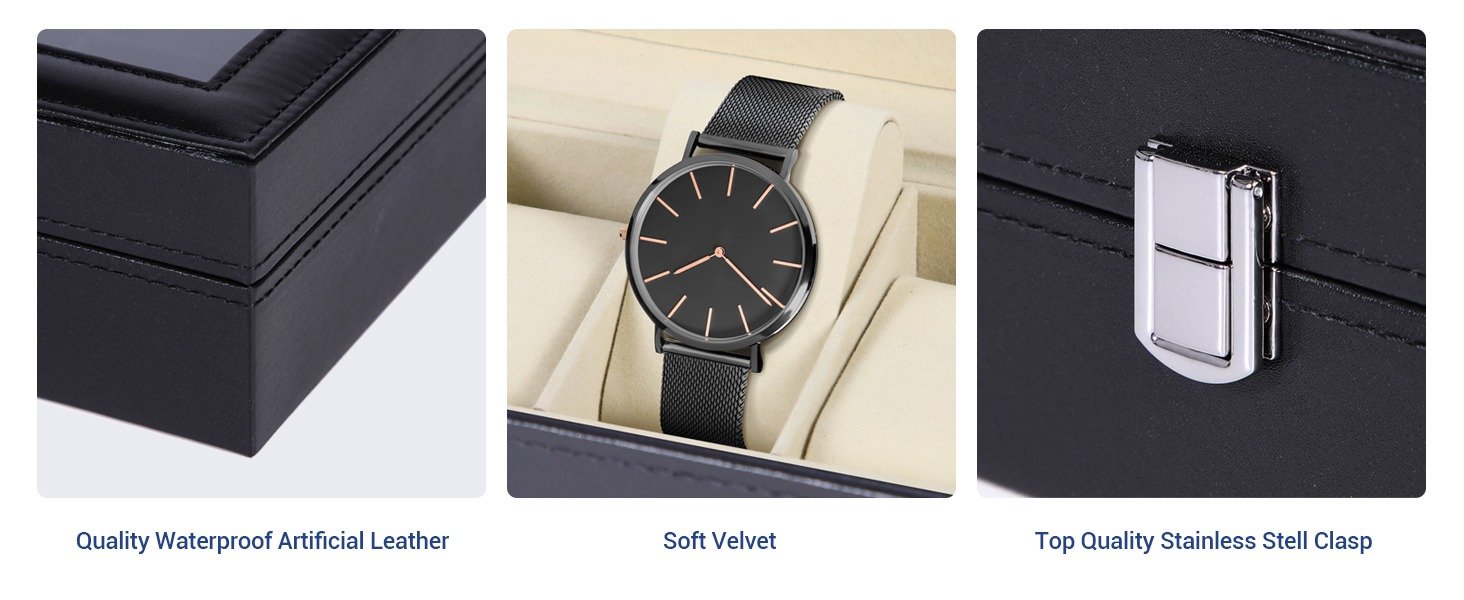 6 Slot Watch Storage Box - LD-1021 - Image 2