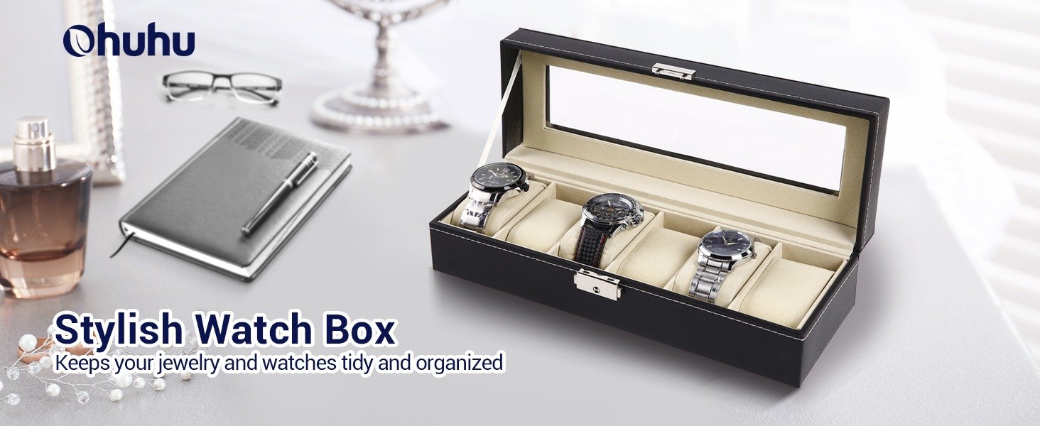 6 Slot Watch Storage Box - LD-1021 - Image 4