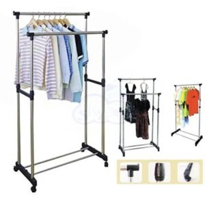 Double Pole Cloth Rack