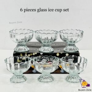 6 Pcs Ice Cream & Dessert Glass Cup Set