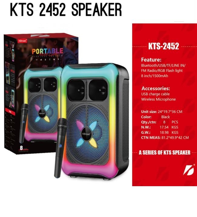 KTS-2452 Portable Bluetooth Speaker