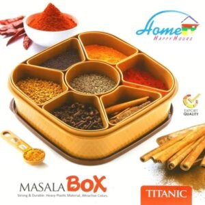 Square Plastic Masala Spice Box