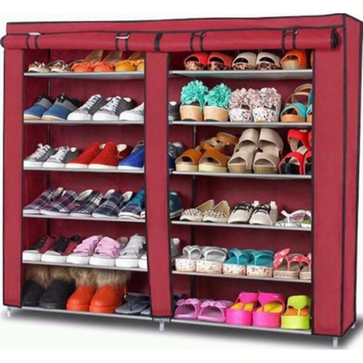 2 Way 6 Layer Shoe Rack