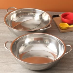 10 Inch Stainless Steel Dual Sided Pot Pan