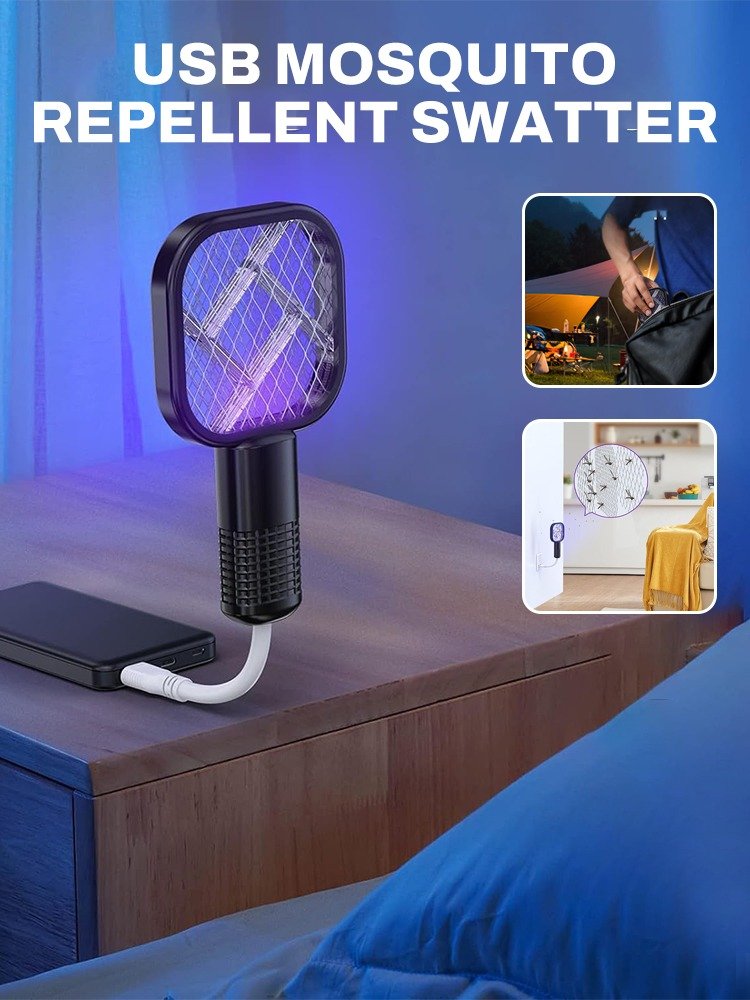 2 In 1 USB Mini Electric Mosquito Swatter - Image 3