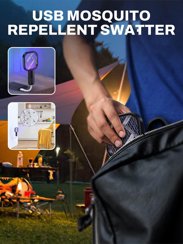 2 In 1 USB Mini Electric Mosquito Swatter - Image 2