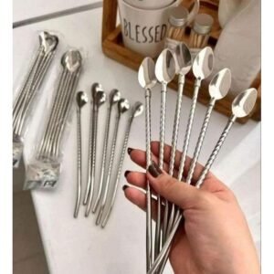 6 Pcs Cocktail Spoon Set