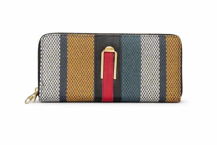 Colorful Stripe Ladies Wallet