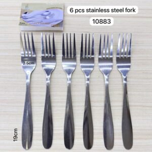 6 Pcs Stainless Steel Fork Spoon - 10883
