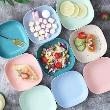 10 Pcs Plastic Serving Plates