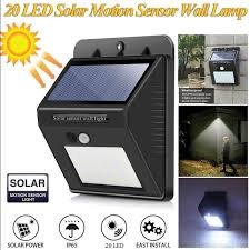 Solar Powered 20 LED Wall Light