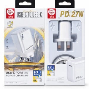 Y-47 USB-C to USB-C 27W PD Fast Charger