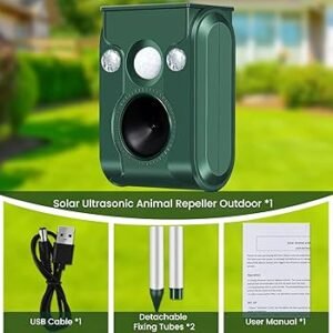 Solar Powered Outdoor Animal Repellent