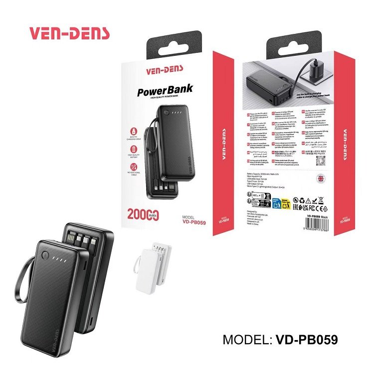 Ven-Dens 20000mAh PowerBank - VD-PB059