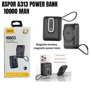 Aspor A313 10000mAh Magnetic Wireless Power Bank