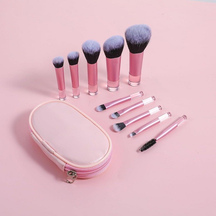 10 Pcs Makeup Brush With Pouch