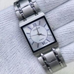 Citizen Rectangular Sliver Steel Strap Ladies Watch