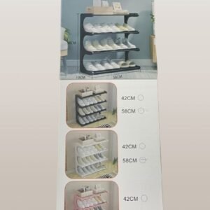 3 Layer C Shape Shoe Rack - Nordic Wind