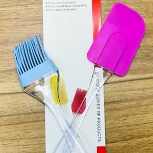 Silicone brush and spatula set