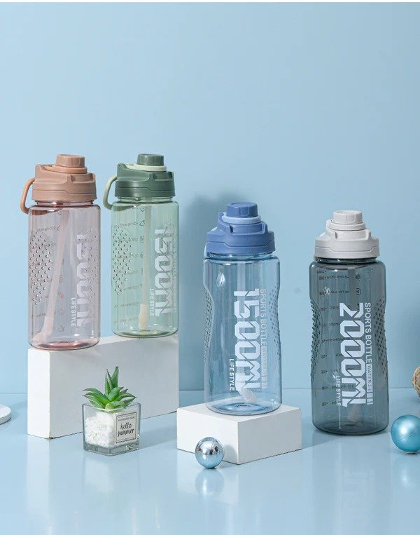 Plastic Sports Water Bottle - 1800ml - 792-1